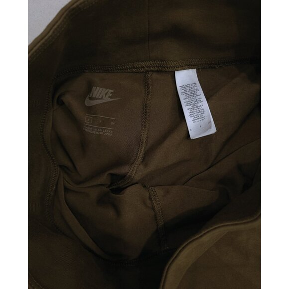 Nike Green Biker Mid-length Leggings Shorts - Picture 4 of 4